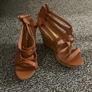 brown wedge